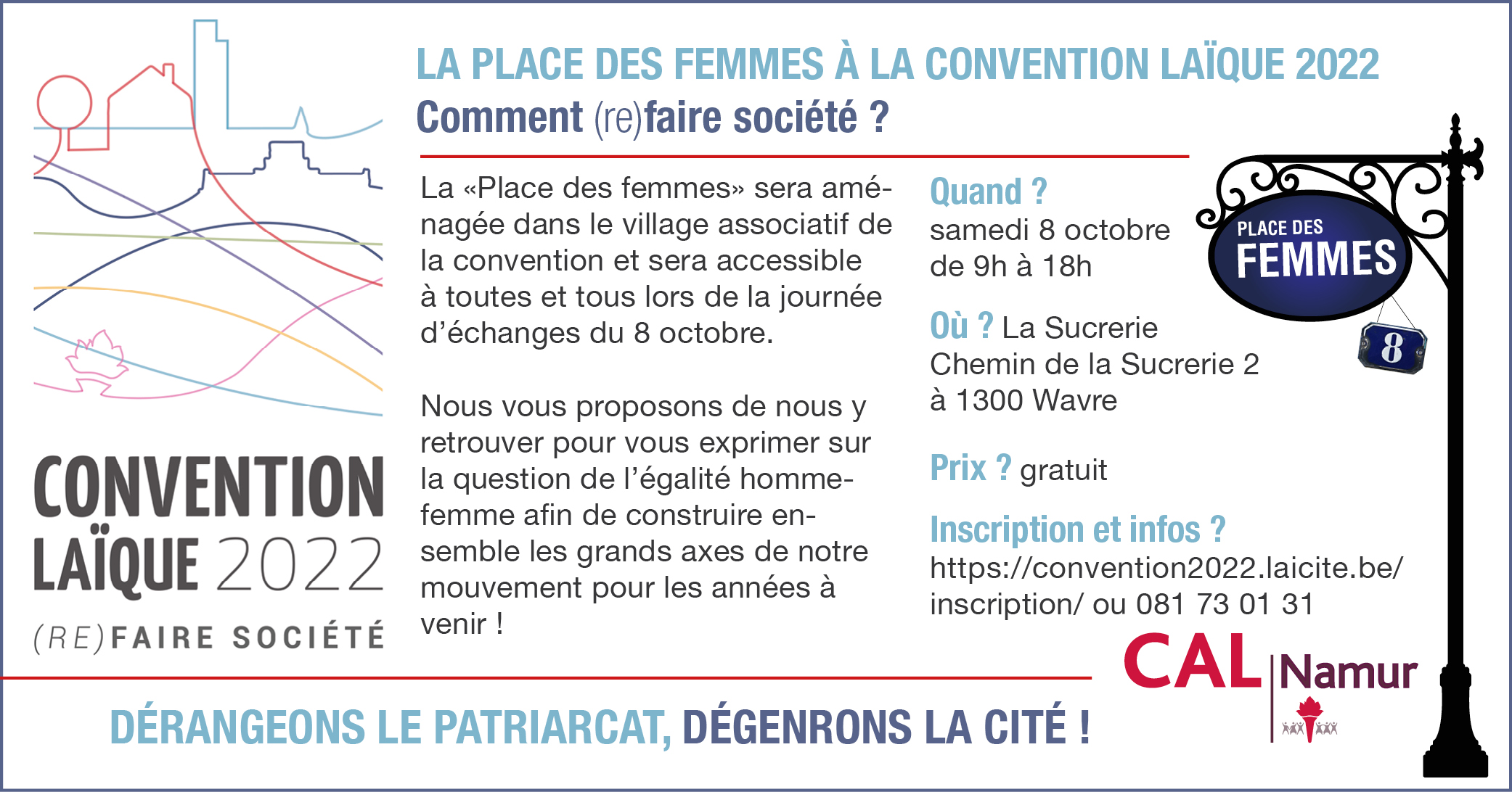 La Place des femmes à la convention laïque 2022 Comment (re)faire société ?