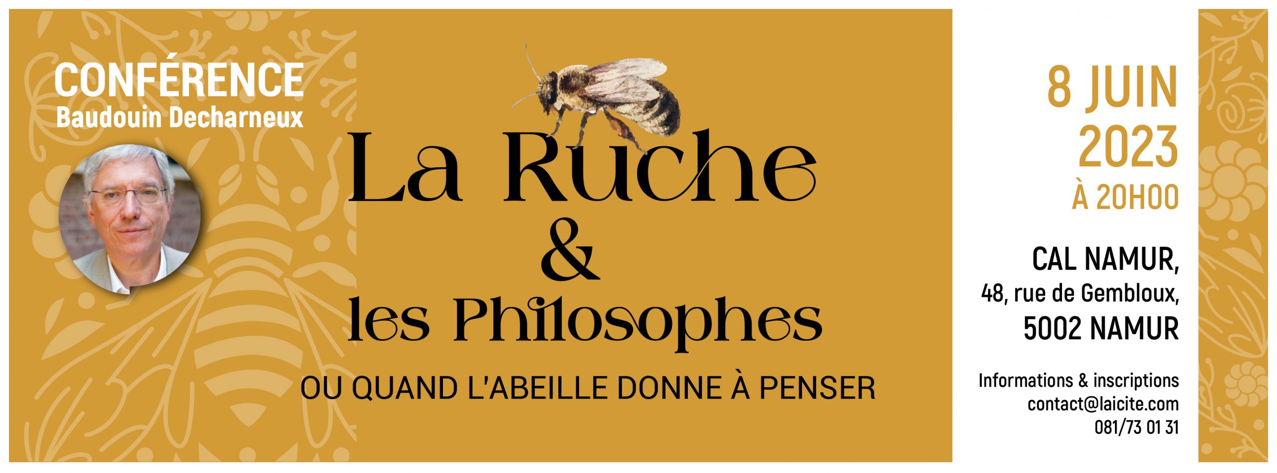 Conférence – “La ruche & les philosophes, ou quand l’abeille donne à penser”