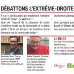 30 mai 2023 au Delta : “débattons l’extrême-droite”