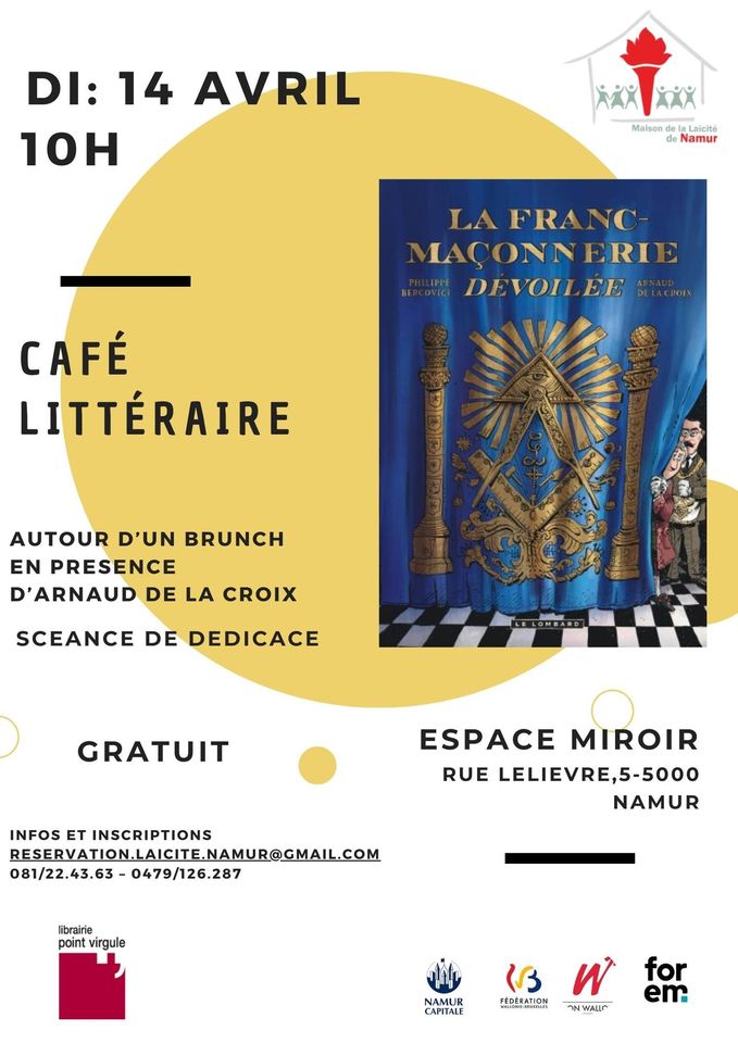 Café littéraire : « La franc-maçonnerie dévoilée »